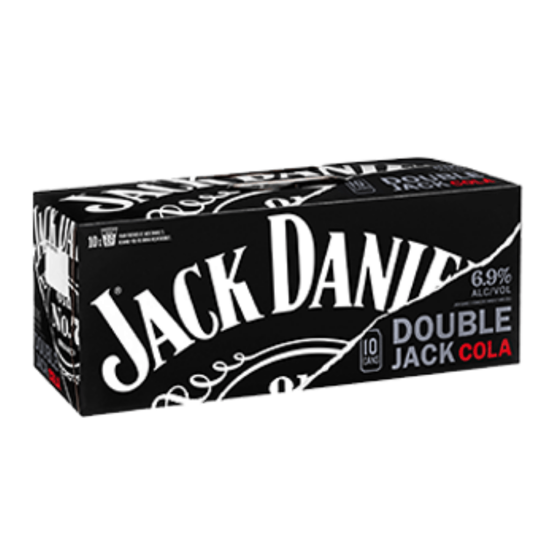 Jack Daniels & Cola Double Jack 330ml 10 Pack Cans Merchants Liquor